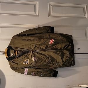 NWT Army Green Bomber Jacket 3/4 Length